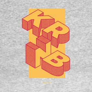 Korean RnB Hip-hop Pop Music With Yellow Blocked Letters T-Shirt